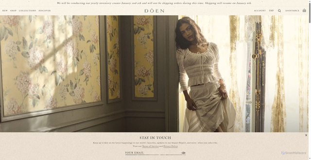 Security scan screenshot of https://shopdoen.com