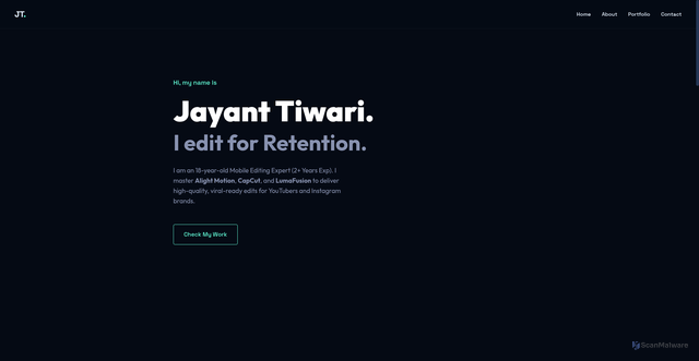 Security scan screenshot of https://jayantedit-b0zg42l1ot.edgeone.dev/