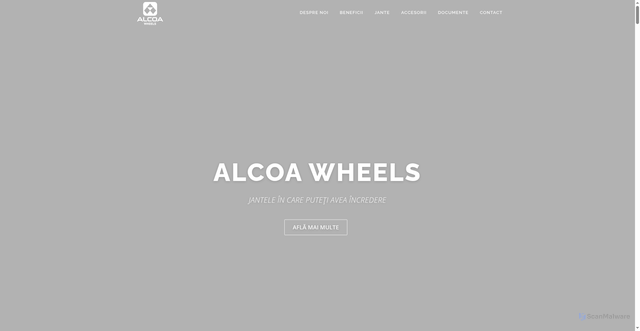 Security scan screenshot of https://alcoawheels.impar.ro