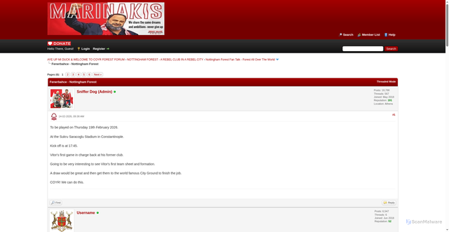 Security scan screenshot of https://coyrforestforum.co.uk/showthread.php?tid=1788
