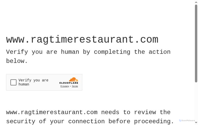 Security scan screenshot of https://www.ragtimerestaurant.com/entertainment