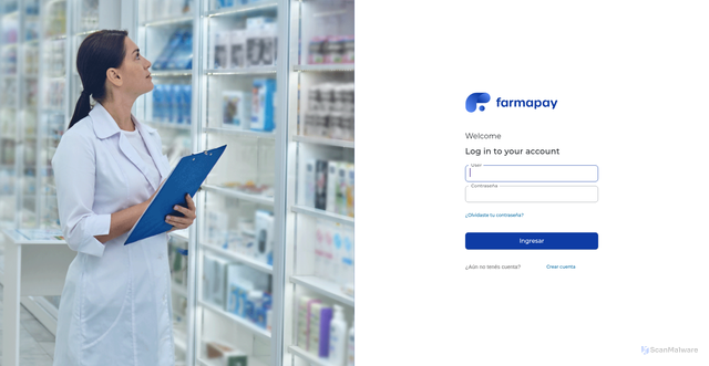 Security scan screenshot of farmapay-eight.vercel.app