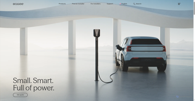 Security scan screenshot of https://easee.com