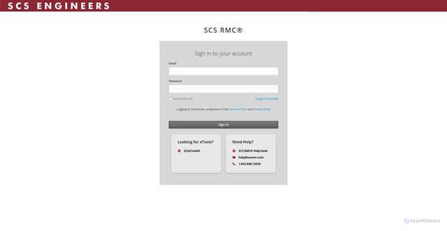 Security scan screenshot of https://scsrmc.com