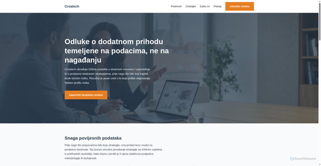 Security scan screenshot of https://croatech-ai.net/