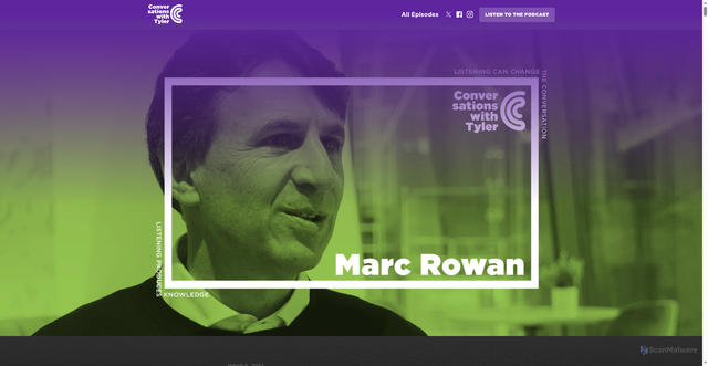 Security scan screenshot of https://conversationswithtyler.com/episodes/marc-rowan/
