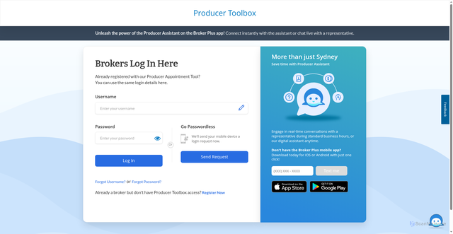 Security scan screenshot of https://brokerportal.anthem.com