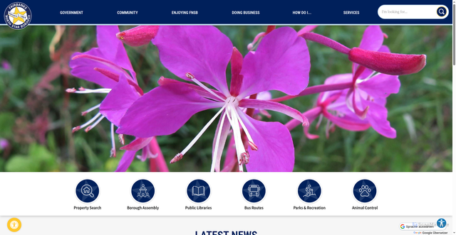 Security scan screenshot of https://fnsb.gov/
