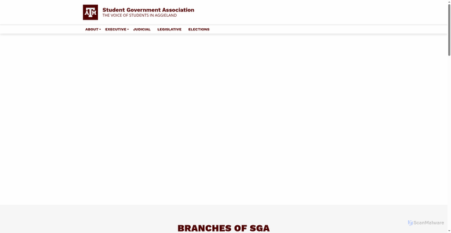Security scan screenshot of https://sga.tamu.edu/