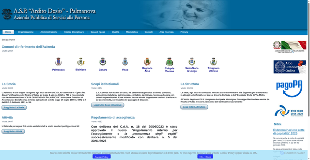 Security scan screenshot of https://www.asparditodesio.it/