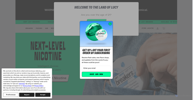 Security scan screenshot of https://lucy.co