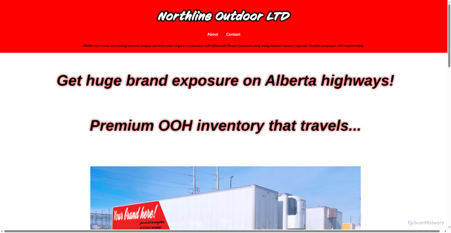 Security scan screenshot of https://northlineoutdoor.ca/