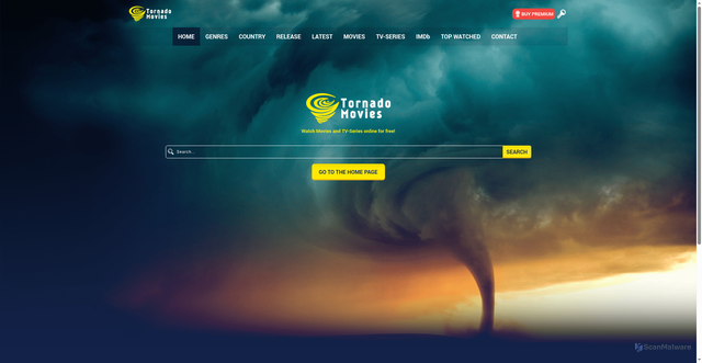 Security scan screenshot of https://tornadomovies.to