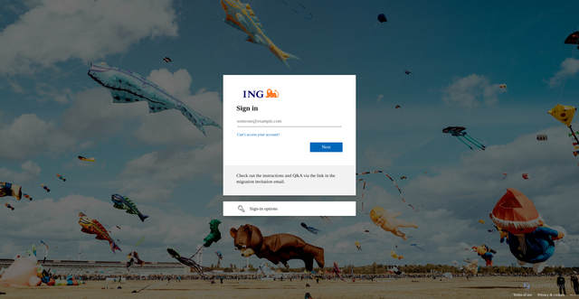 Security scan screenshot of https://iamhub.ing.net