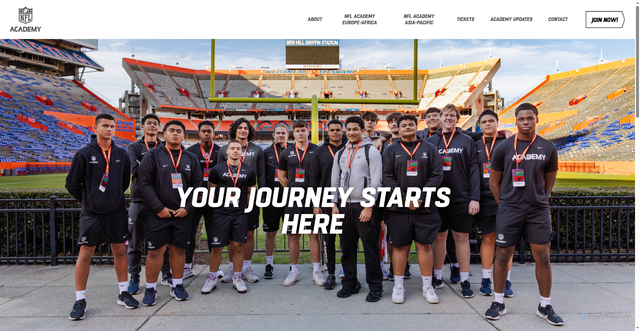 Security scan screenshot of https://www.nflacademy.com/application-page/