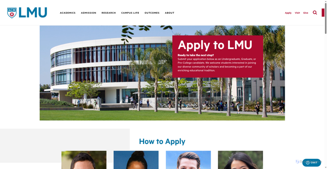 Security scan screenshot of https://www.lmu.edu/apply/