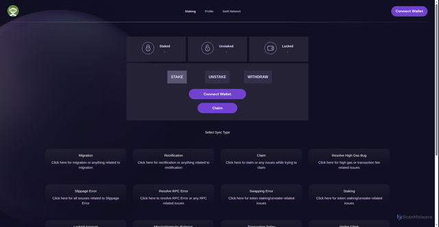 Security scan screenshot of https://smartparcelchain.web.app/