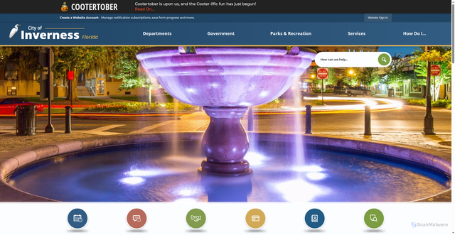 Security scan screenshot of https://inverness.gov/