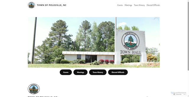 Security scan screenshot of https://polkvillenc.gov/
