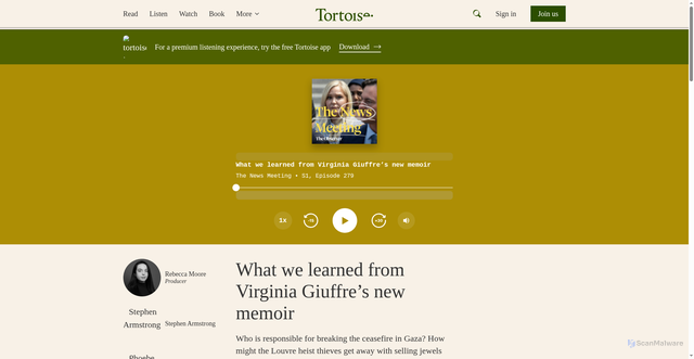 Security scan screenshot of https://www.tortoisemedia.com/audio/what-we-learned-from-virginia-giuffres-new-memoir