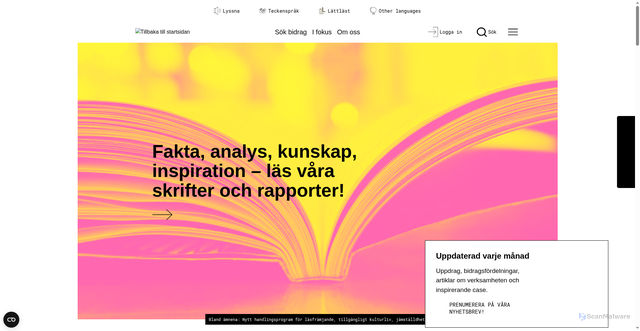 Security scan screenshot of https://www.kulturradet.se