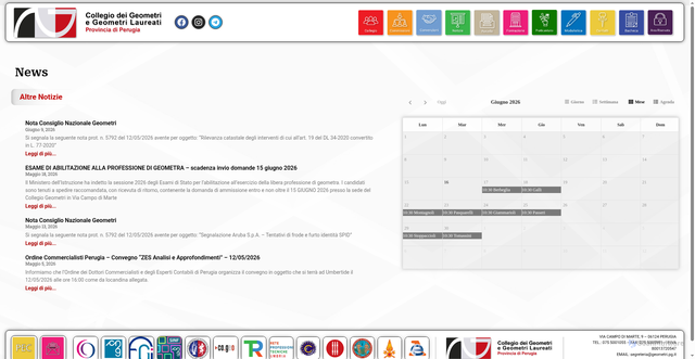 Security scan screenshot of https://www.geometri.pg.it