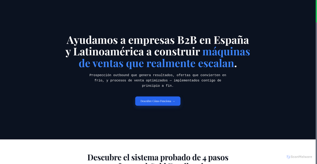 Security scan screenshot of http://mentoriascalab2b.com/
