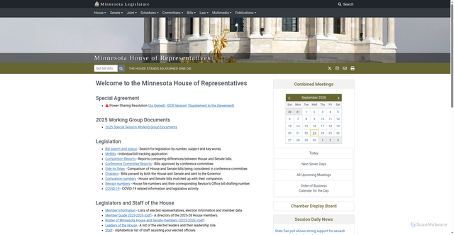 Security scan screenshot of https://www.house.mn.gov