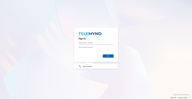 Security scan screenshot of https://myndanalytics-my.sharepoint.com