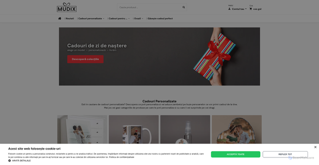 Security scan screenshot of https://mudix.ro