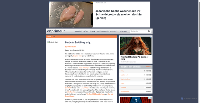 Security scan screenshot of https://www.enprimeur.ca/actorBio/english/4086