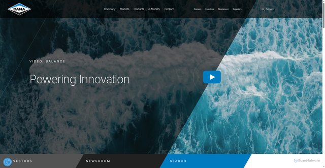 Security scan screenshot of https://dana.com