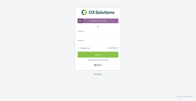 Security scan screenshot of https://worley.o3solution.com