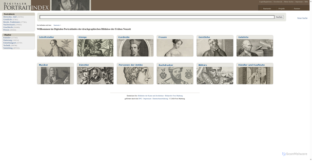 Security scan screenshot of https://portraitindex.de