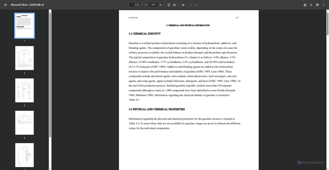 Security scan screenshot of https://www.atsdr.cdc.gov/toxprofiles/tp72-c3.pdf