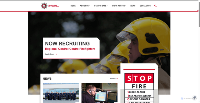 Security scan screenshot of https://www.nifrs.org/