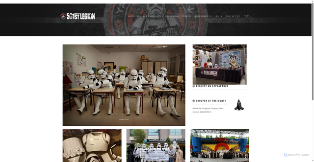 Security scan screenshot of https://501st.com