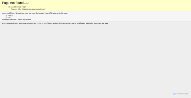 Security scan screenshot of https://wood.aagamestudio.com