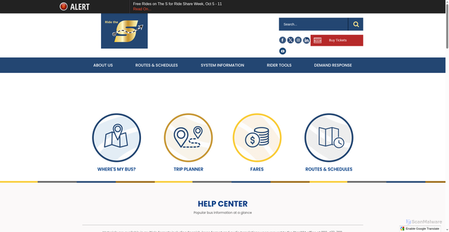 Security scan screenshot of https://stanrta.org/