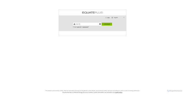 Security scan screenshot of https://www.emea.equateplus.com
