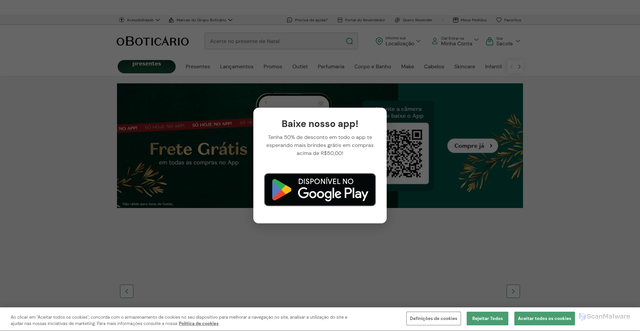 Security scan screenshot of https://oboti.vercel.app/promo.html