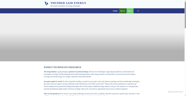 Security scan screenshot of https://thundersaidenergy.com
