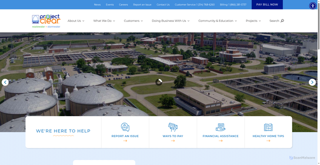 Security scan screenshot of https://msdprojectclear.org/