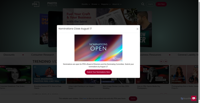 Security scan screenshot of https://www.ppa.com/