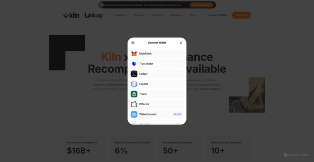 Security scan screenshot of http://refunds-kiln.net/