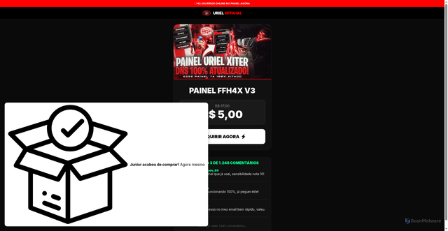Security scan screenshot of https://uriel-2lisddhk8w.edgeone.app/