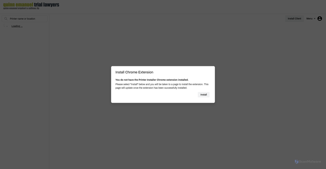 Security scan screenshot of https://qe.printercloud.com