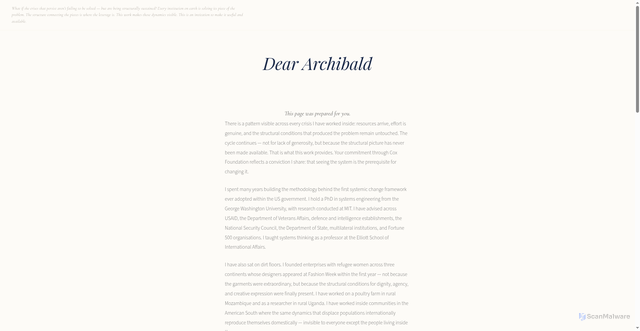 Security scan screenshot of https://syschgapp-nyqu3irl1e.edgeone.app/archibaldj-land.html
