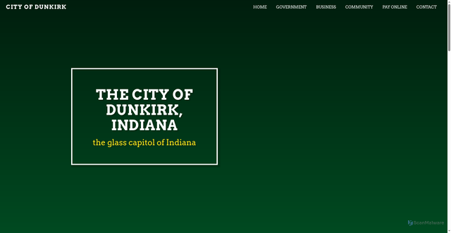 Security scan screenshot of https://dunkirkin.gov/