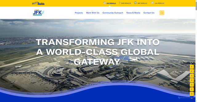 Security scan screenshot of https://www.portauthoritybuilds.com/redevelopment/us/en/jfk.html